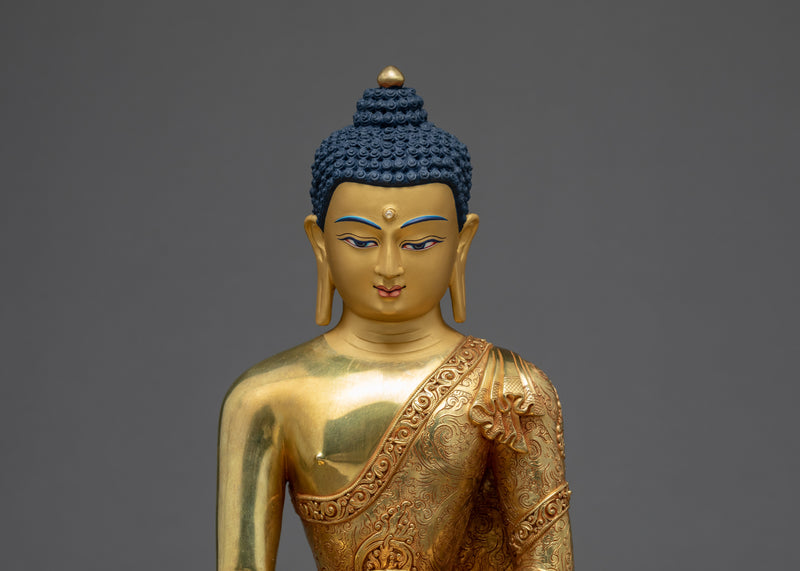 Tibetan Shakyamuni Buddha Statue | Himalayan Buddhist Sculpture