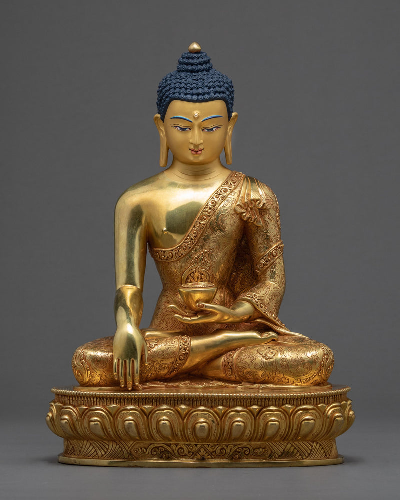 Tibetan Shakyamuni Buddha Statue, Himalayan Buddhist Sculpture