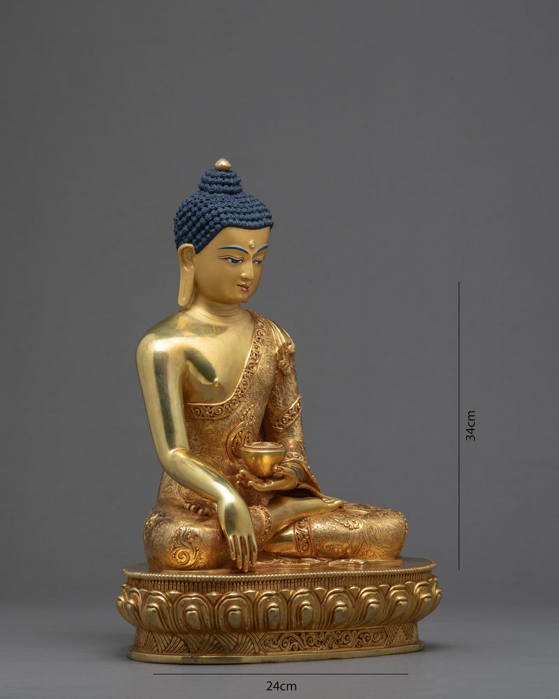 Tibetan Shakyamuni Buddha Statue | Himalayan Buddhist Sculpture
