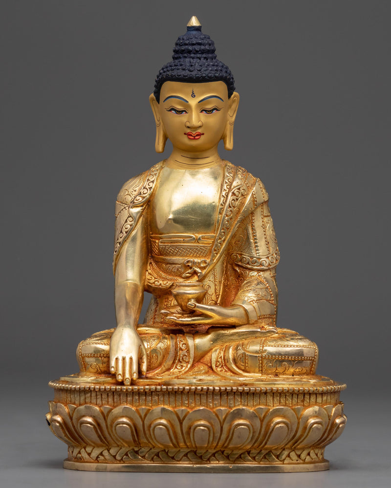 gautam buddha golden statue 