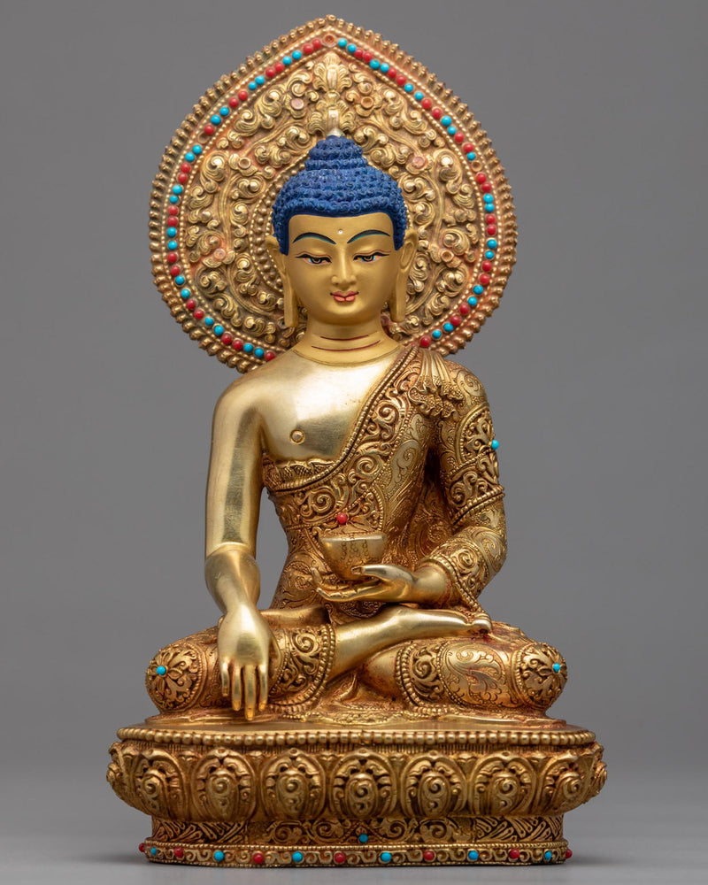 Ancient Shakyamuni Buddha Sculpture 