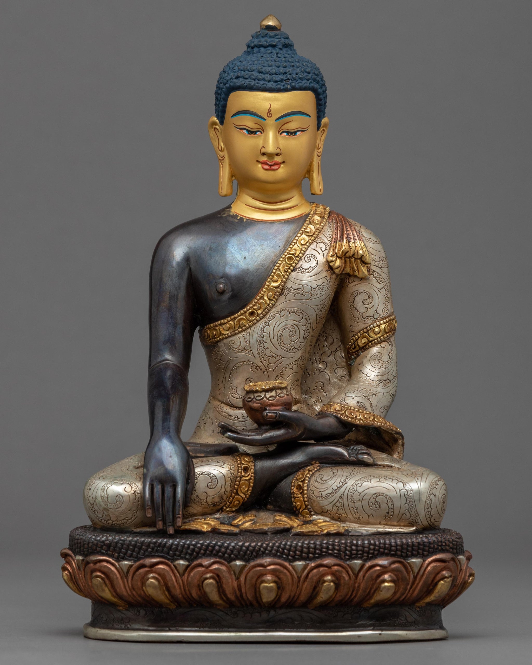 Buddho Shakyamuni Buddho Meditation Statue | Tibetan Buddha Hand Made Artwork