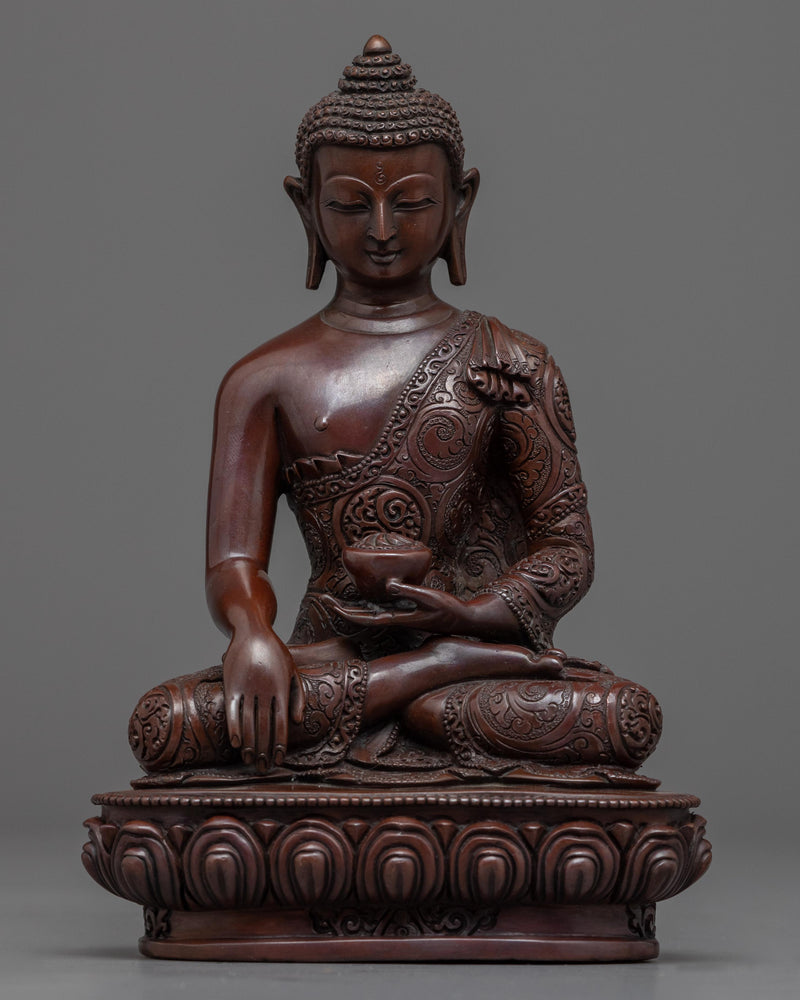Copper Buddha Statue 