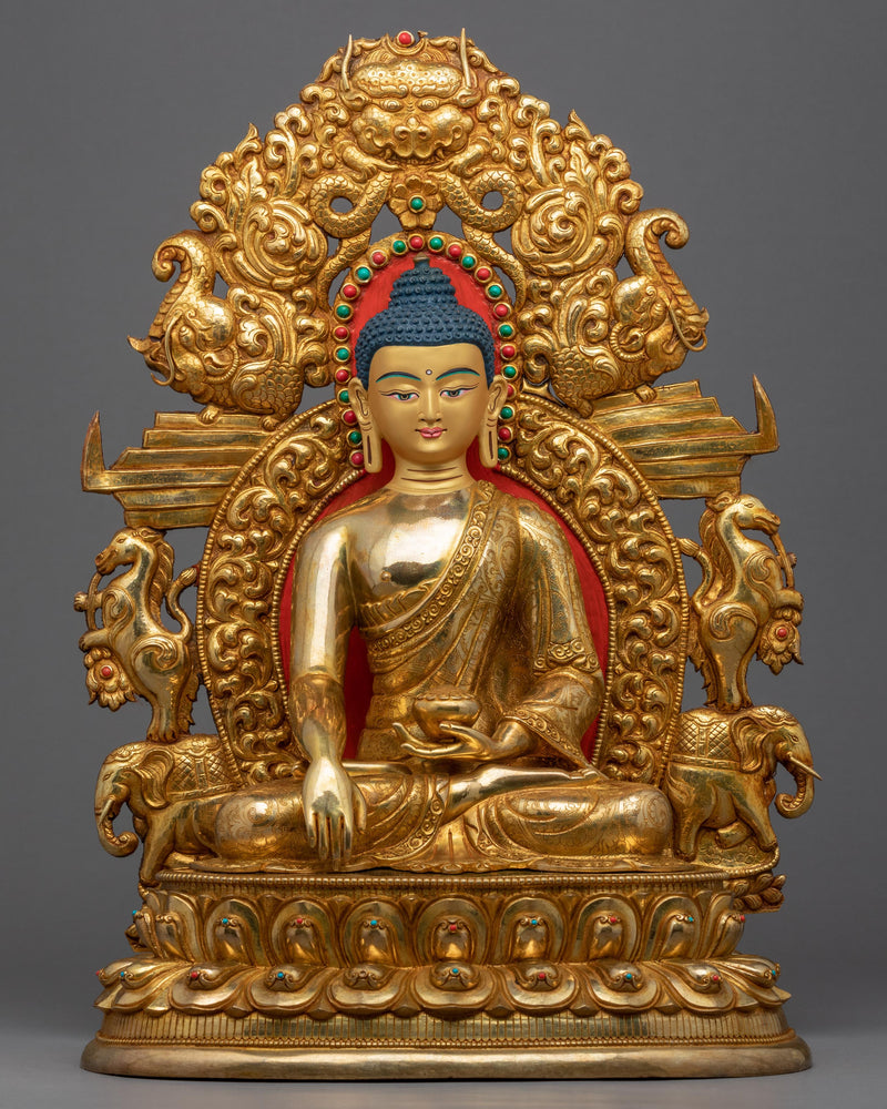 Peaceful Shakyamuni Buddha Sculpture 