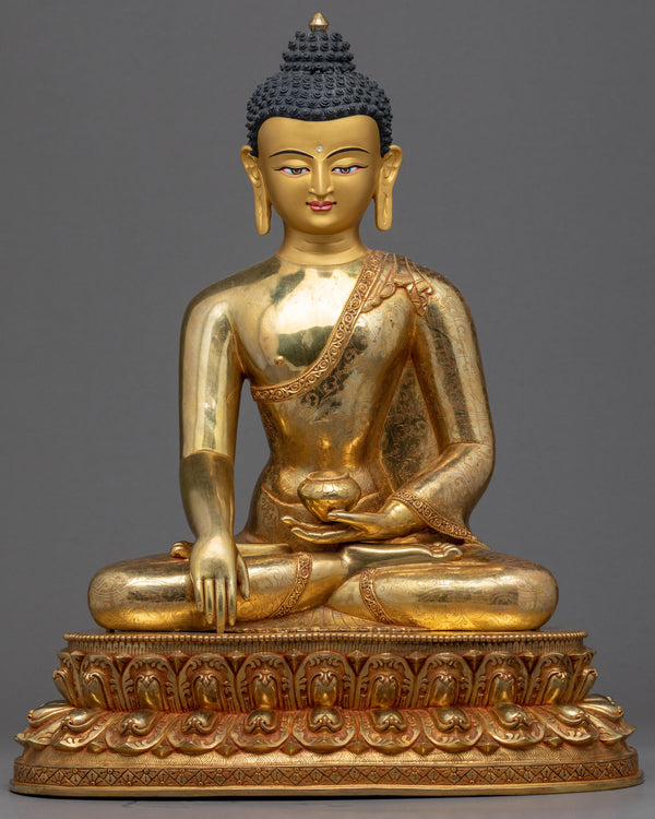 Tibetan Shakyamuni Buddha Sculpture 