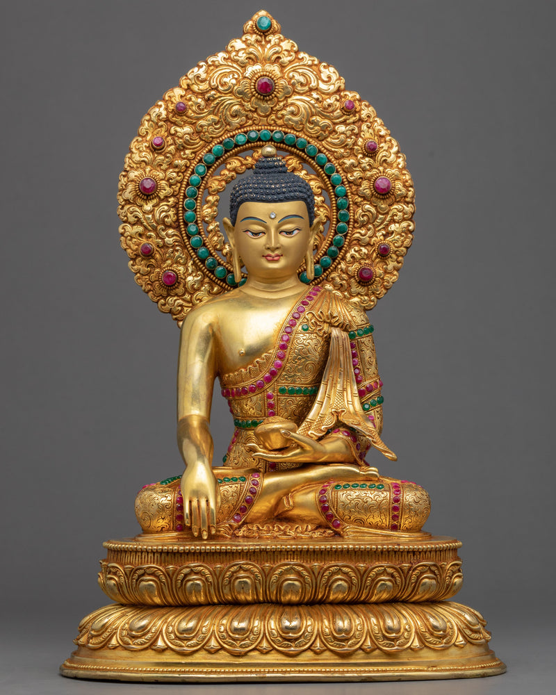 Seated Shakyamuni Buddha Sculpture 