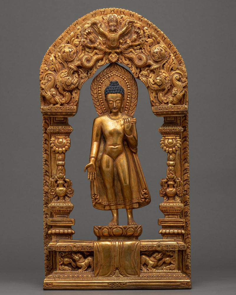 Standing Shakyamuni Buddha Figure