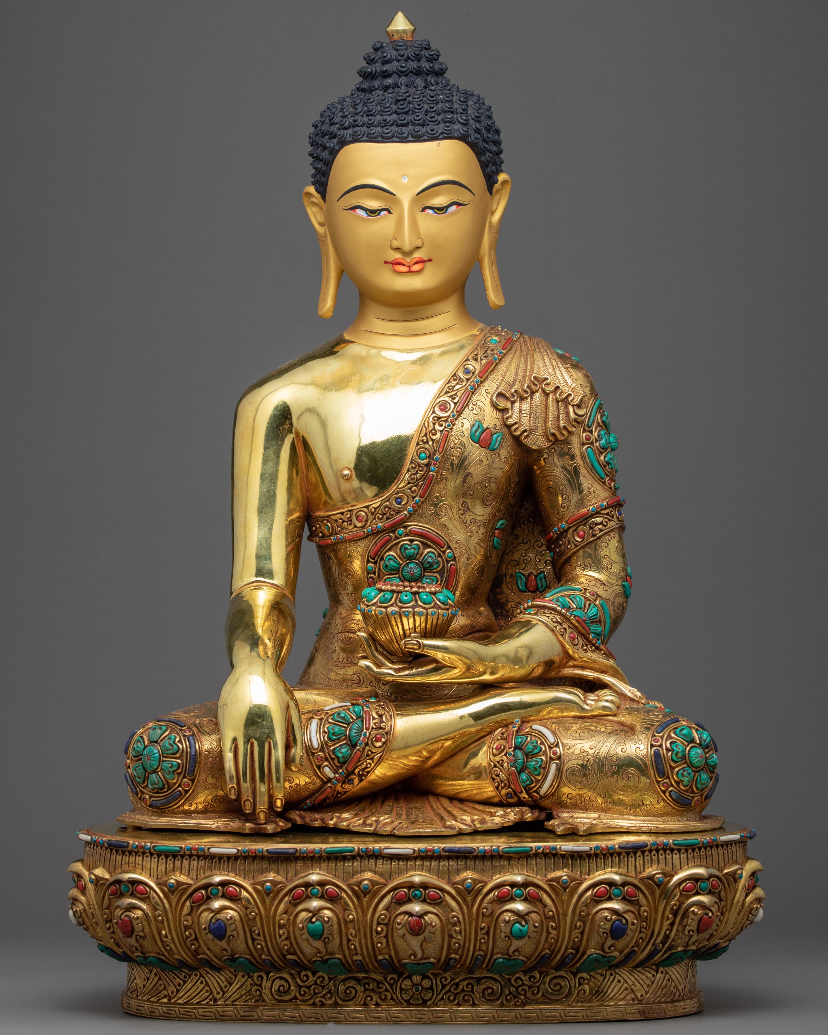 Namo Shakyamuni Buddha | Traditional Himalayan Art | Purely Hand Craft