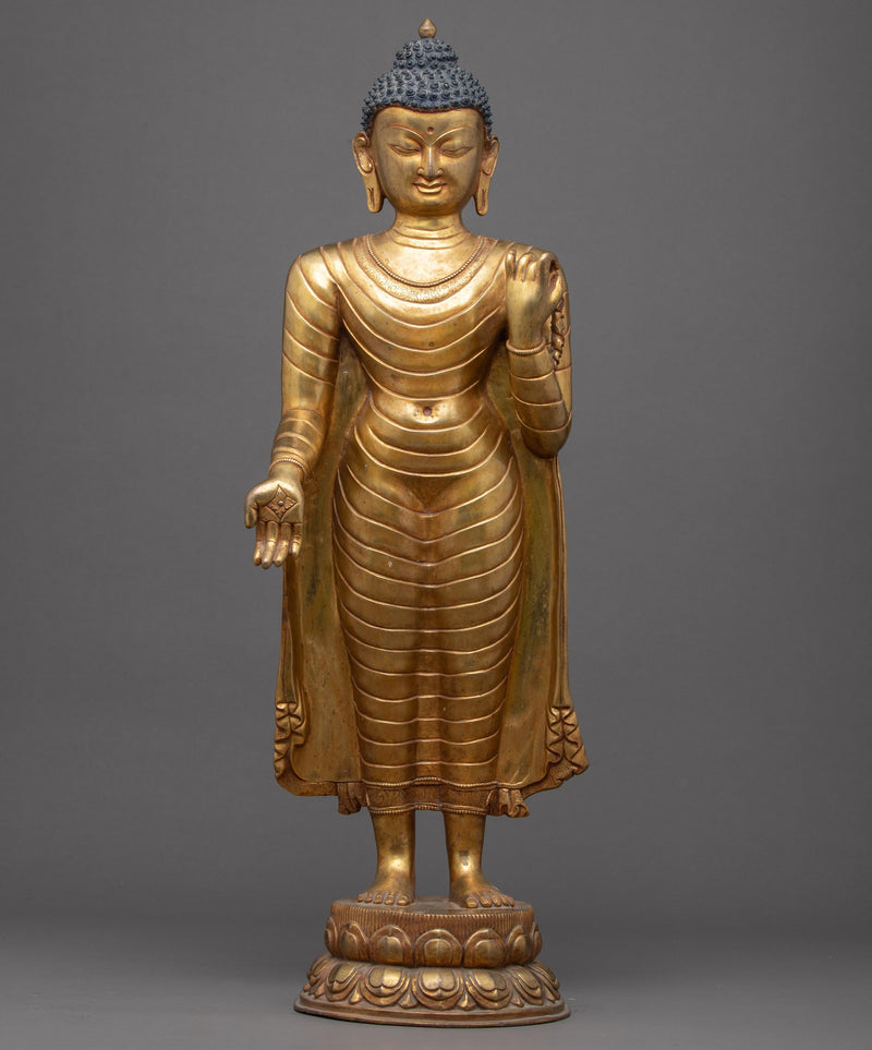 Standing Buddha Shakyamuni Sculpture