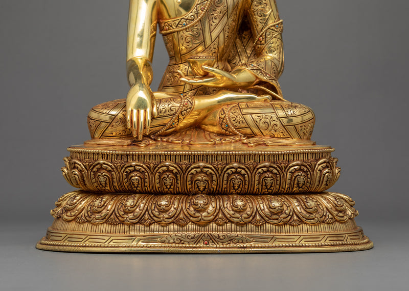 Three Buddhas Statue | Traditionally Hand Carved Statue