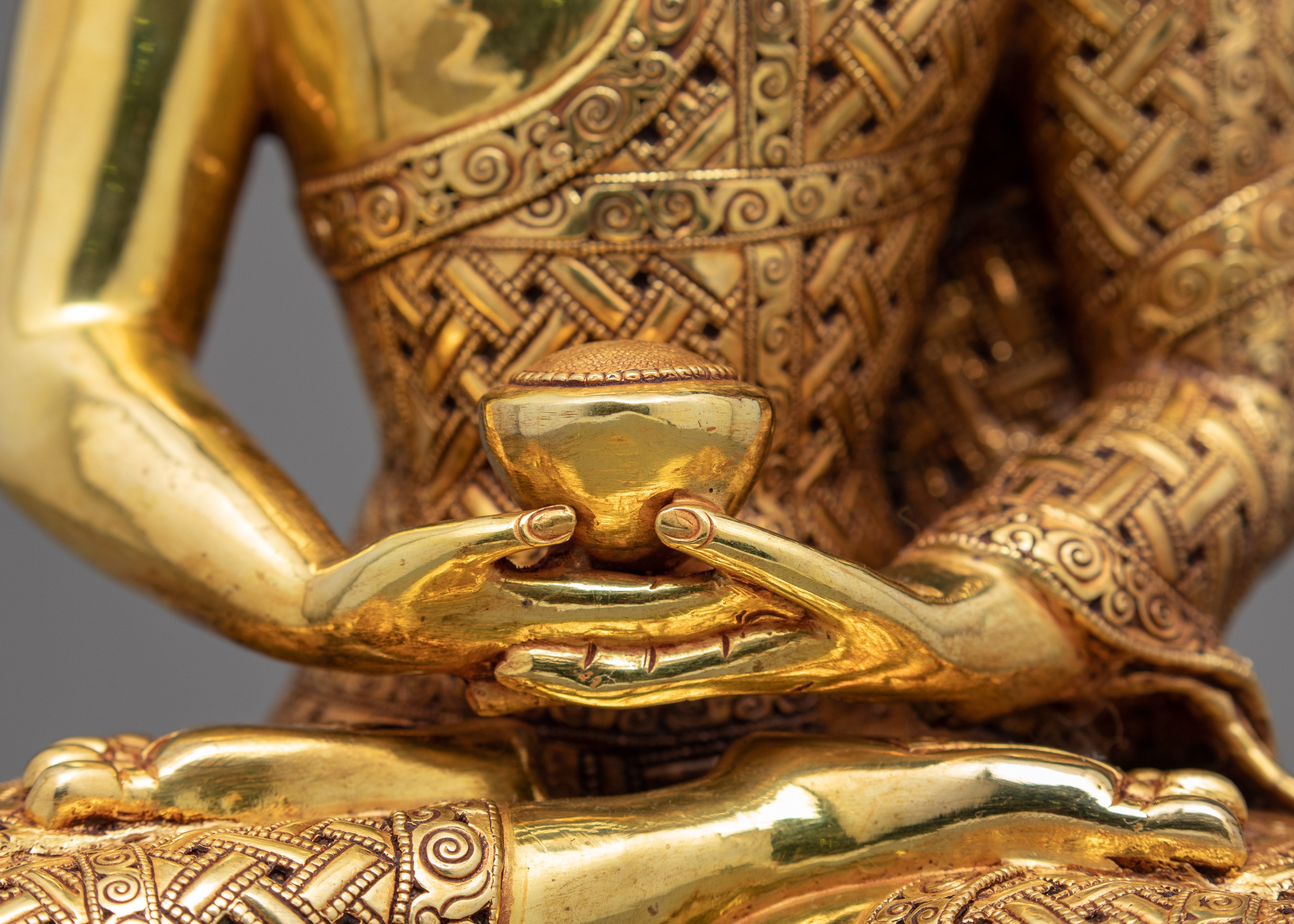 Three Buddha Sculptures | Auspicious Meditational Statue