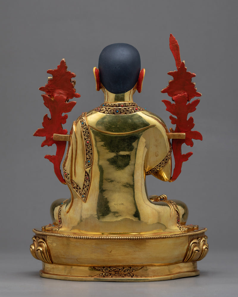 Je Tsongkhapa Sculpture With Gyaltsab Je & Khedrp Je | Traditional Buddhist Art