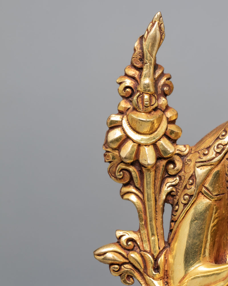 Tsongkhapa and Disciples | Gold Gilded Statue | Gyaltsab Je | Khedrup Je