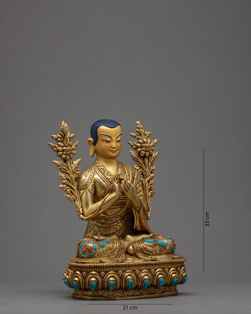 Je Tsongkhapa And His Disciples Statue | Gyaltsab Je | Khedrup Je