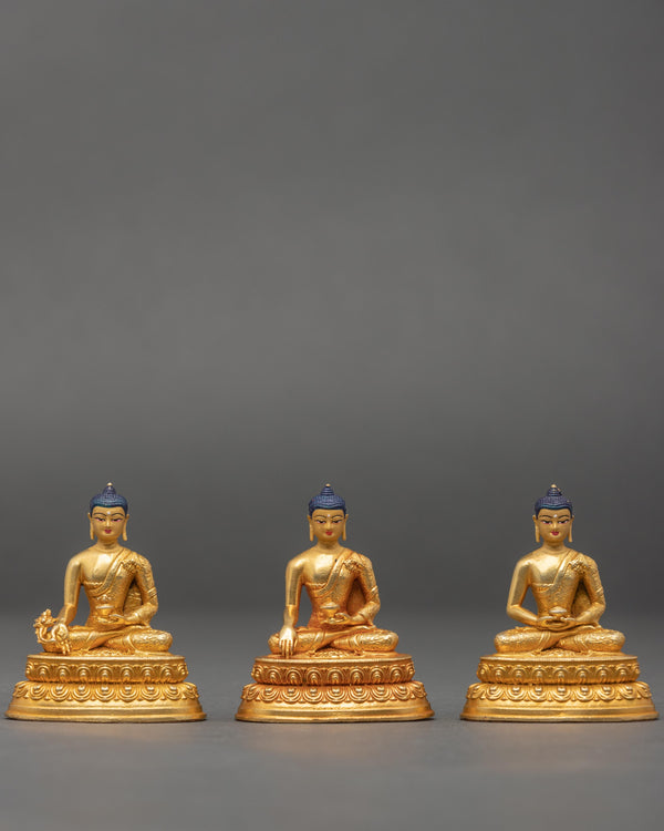 Three Buddha Statue Set