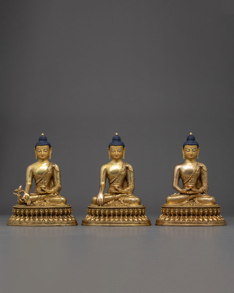 3 Buddhas Statue