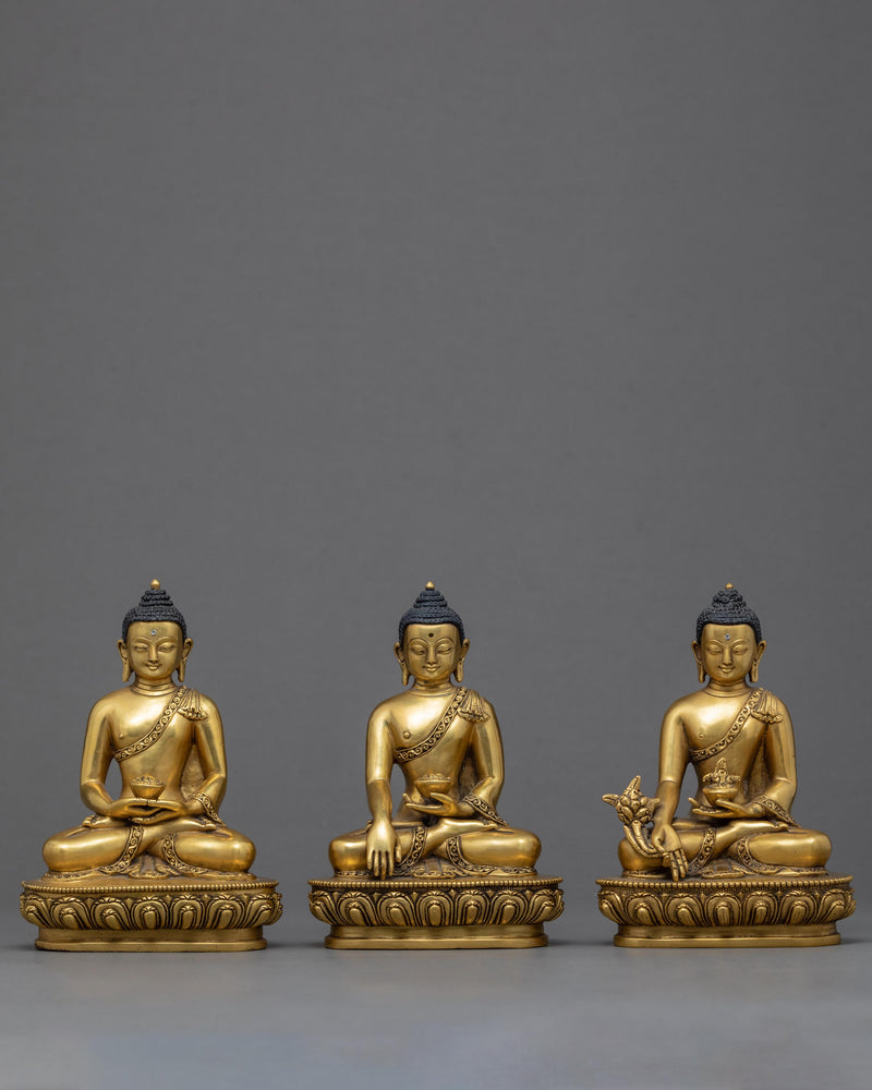 Three Buddha  Statues