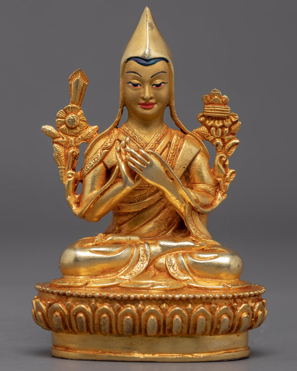 Miniature Tsongkhapa Statue