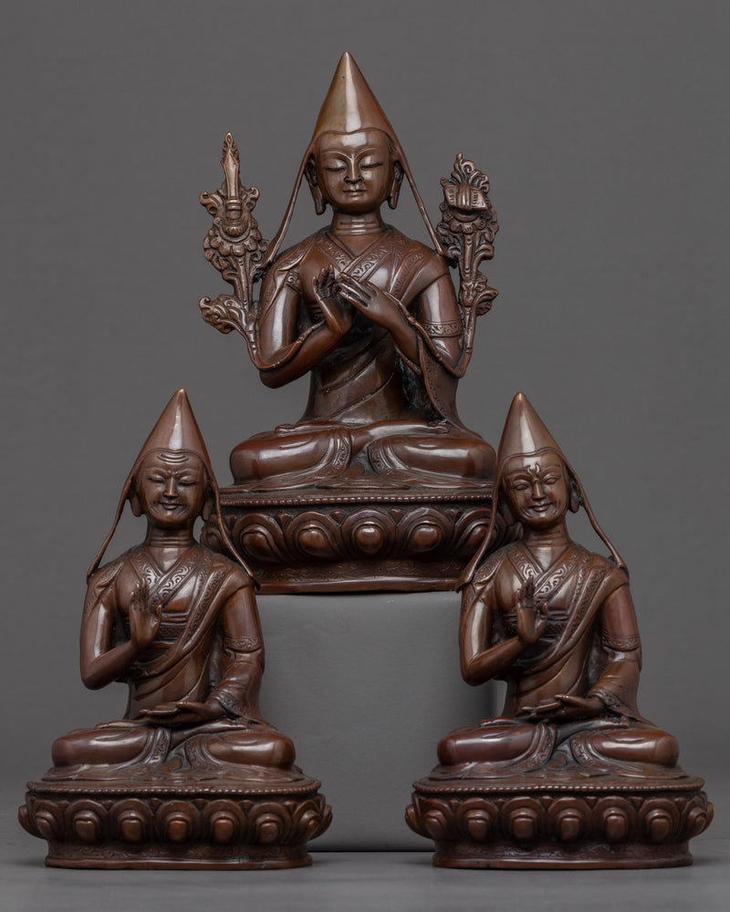Je Tsongkhapa Statue Set