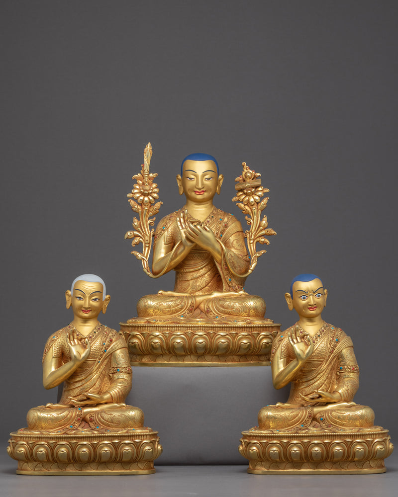 Tsongkhapa and His Disciples Set Statue 