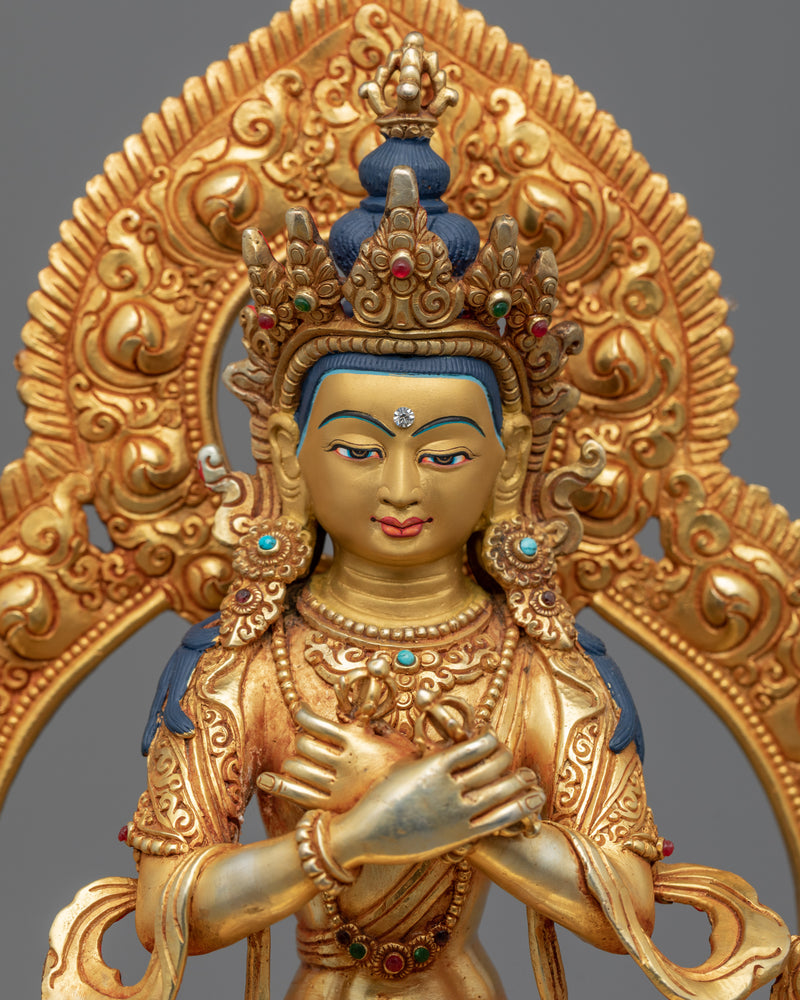 Buddha Vajradhara Statue | Traditional Tibetan Primordial Buddha Sculpture