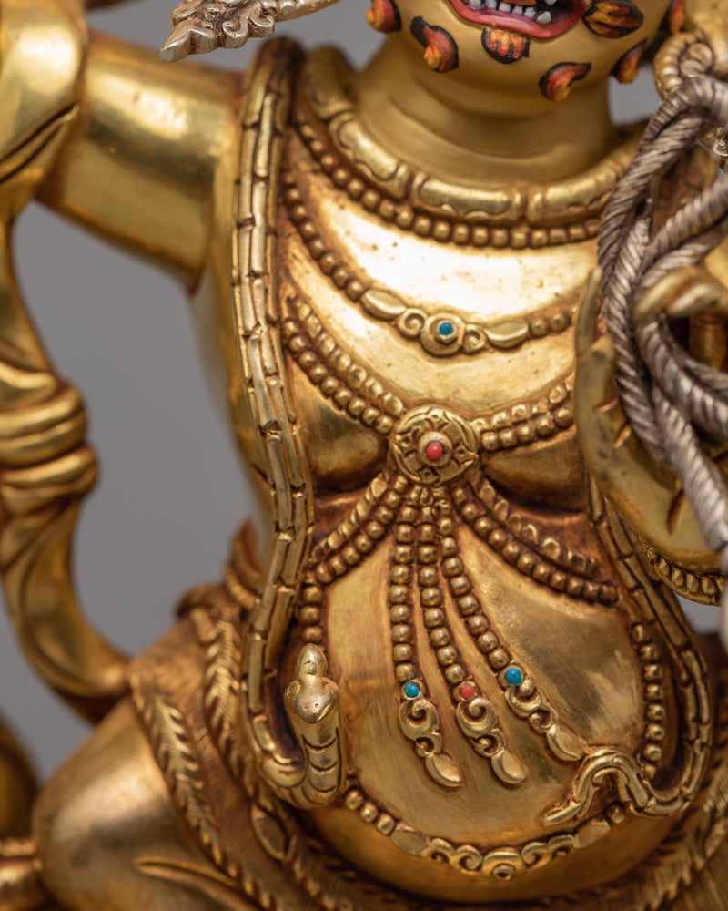 Vajrapani Statue | Plated With Gold Buddhist Art
