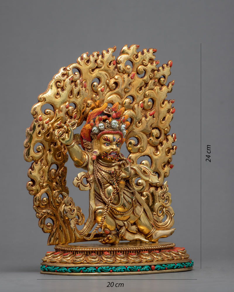 Small Vajrapani Statue | Tibetan Bodhisattva Art