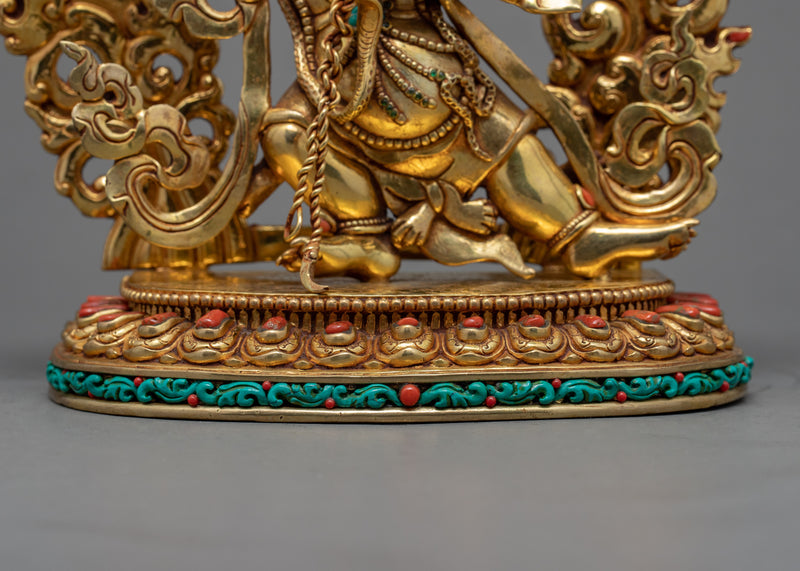 Small Vajrapani Statue | Tibetan Bodhisattva Art