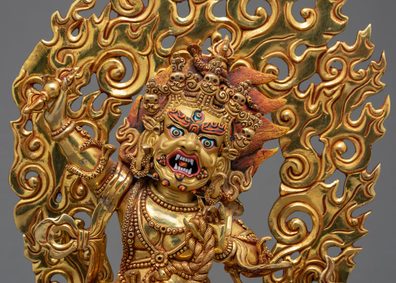 Wrathful Vajrapani | Buddhist Bodhisattva Sculpture