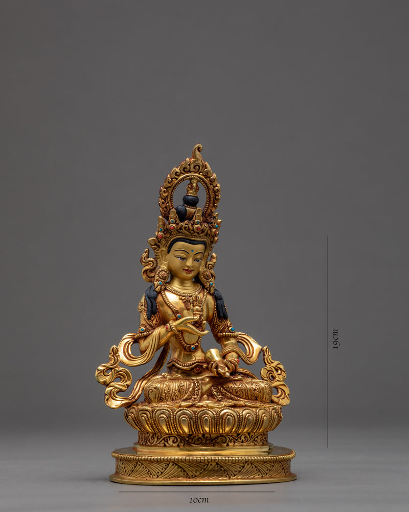 Seated Vajrasattva | Powerful Deity Of Purification | 24K Gold Gilded Statue