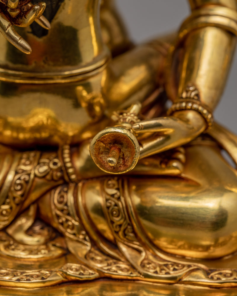 Vajrasattva With Consort Statue  | Himalayan Buddhist Statue | Glided With Gold