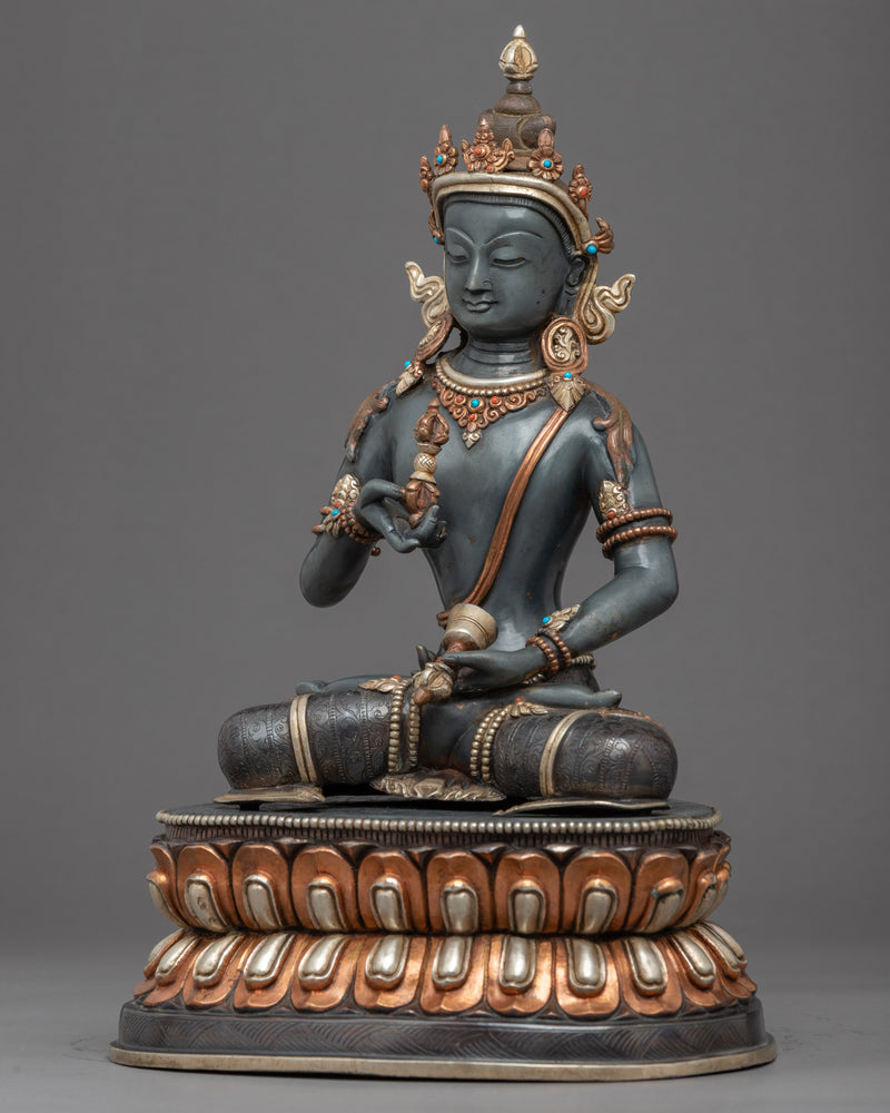 Vajrasattva Practice Sculpture | Hand Carved Tibetan Art