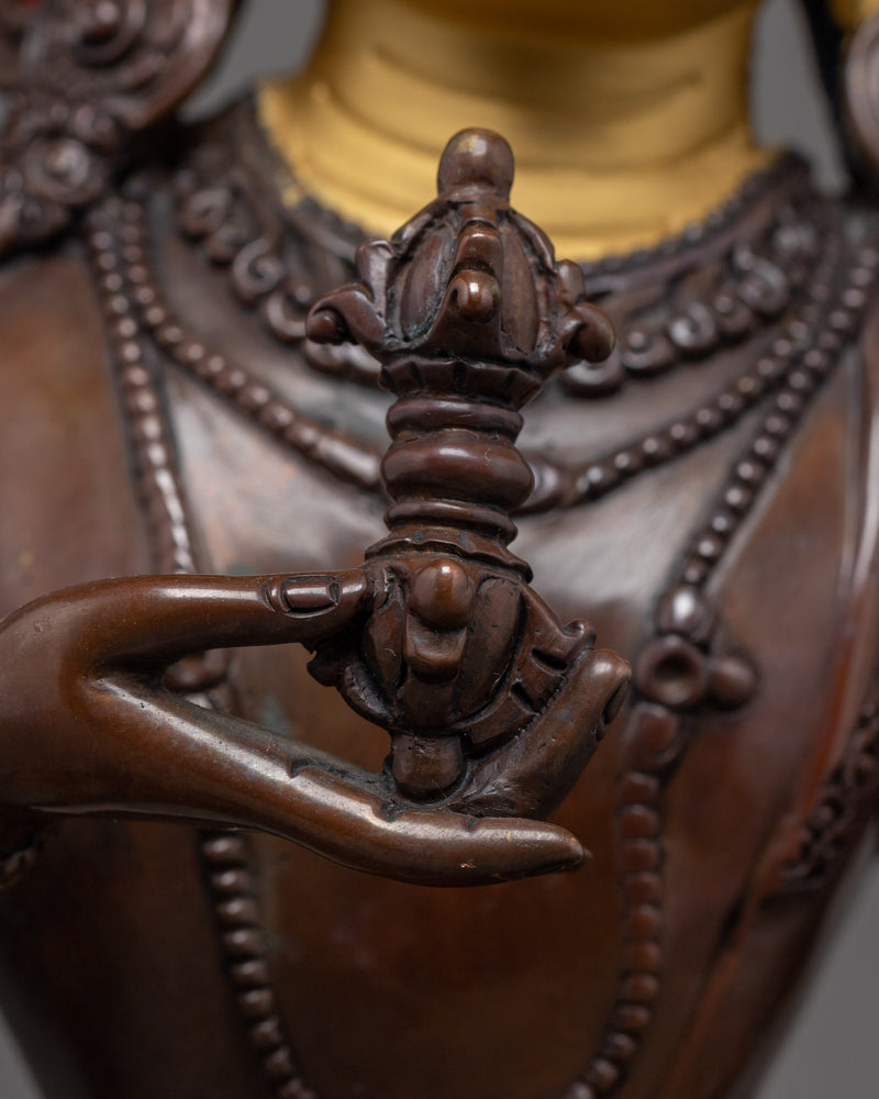 Vajrasattva Sculpture Dorje Sempa | Buddhist Deity Statue