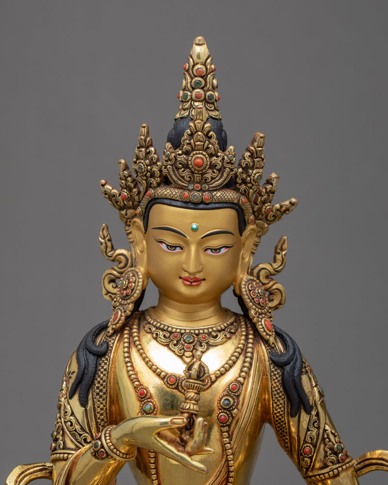 Tibetan Vajrasattva Statue | Traditionally Hand Made Sculpture