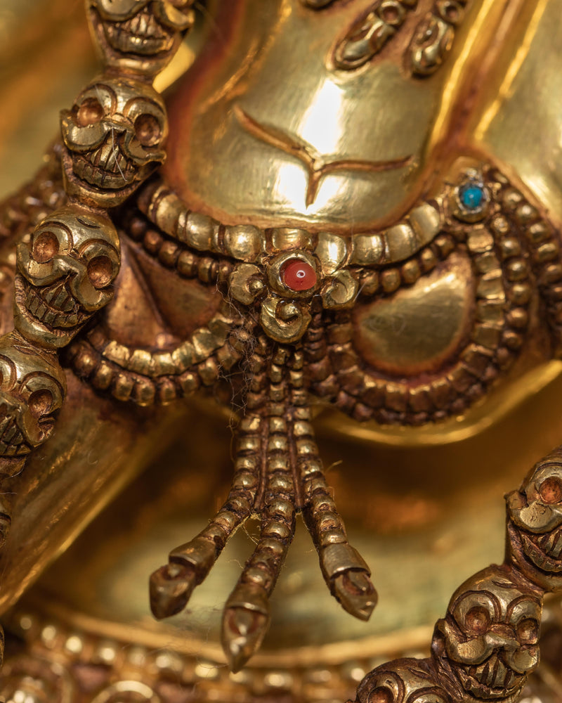 Vajrayogini Dakini Statue | Traditional Buddhist Gold Gilded Art