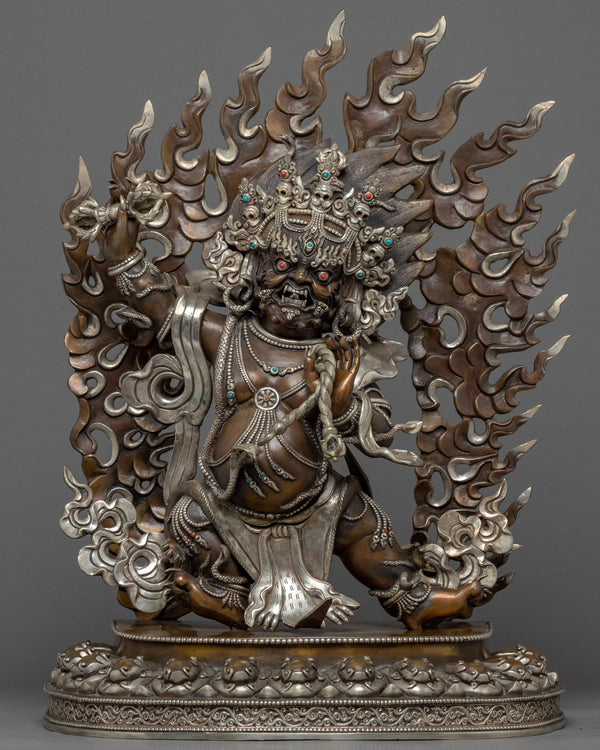 Wrathful Vajrapani Copper Statue 