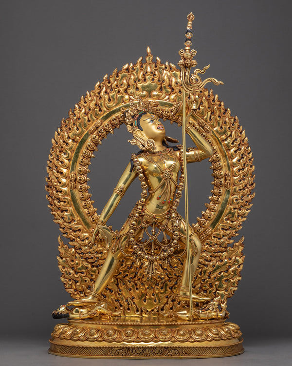 Vajrayogini Gold Sculpture
