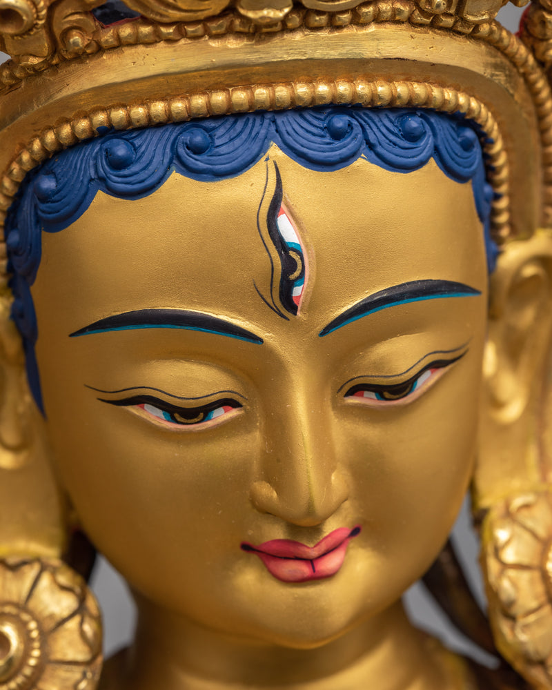 White Tara Statue | Long Life Tara Statue | A Female Bodhisattva Mother Tara