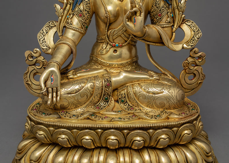 White Tara Statue | Long-Life Deity