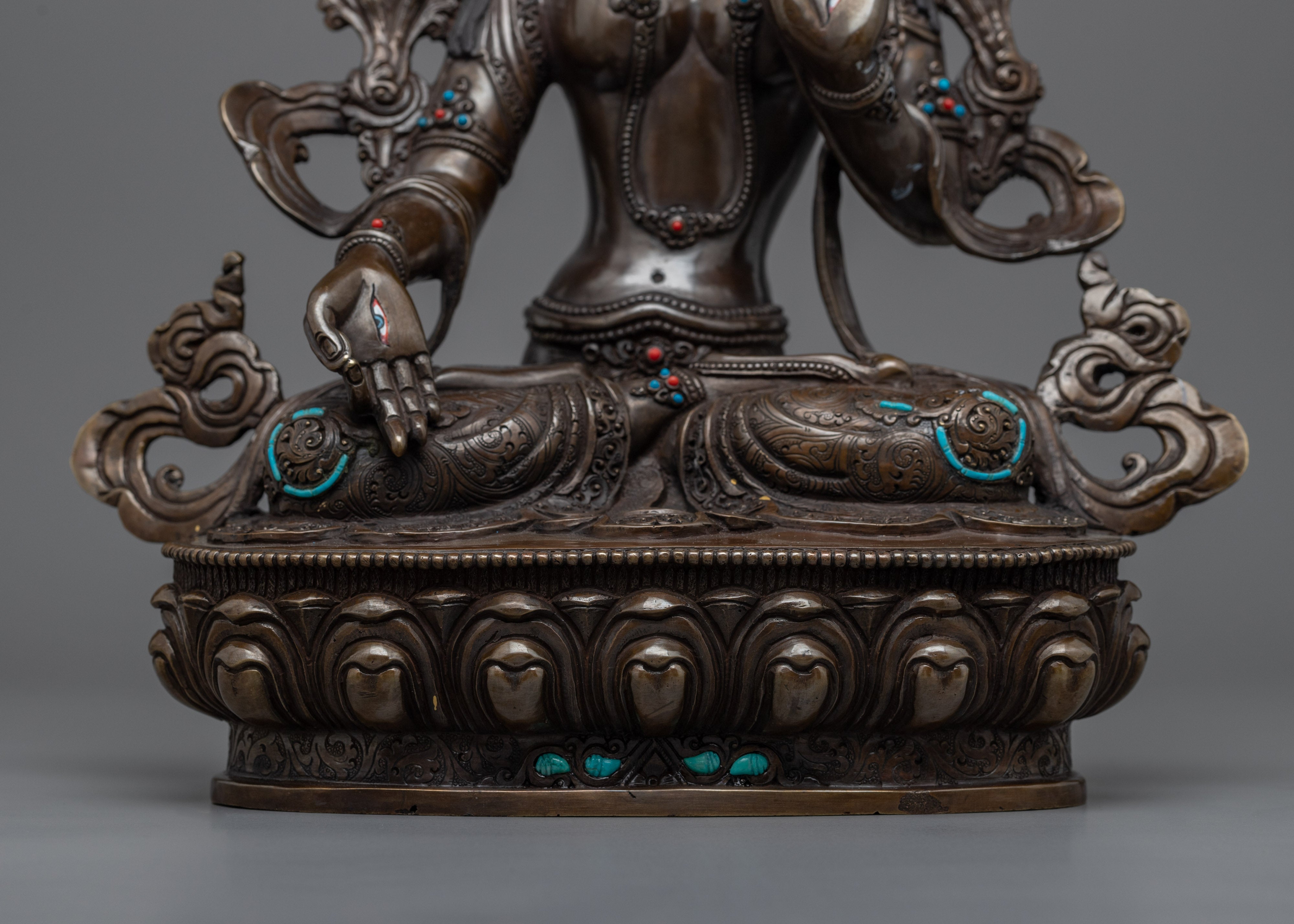 White Tara Bodhisattva Statue | Hand-Carved Female Bodhisattva Statue