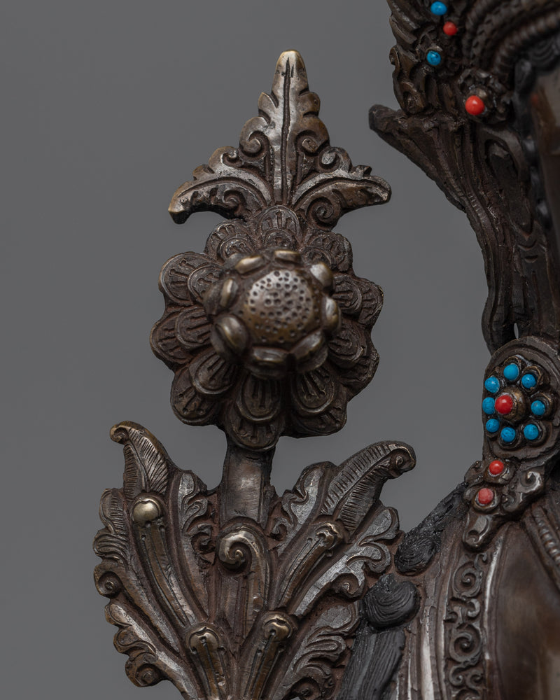 White Tara Bodhisattva Statue | Hand-Carved Female Bodhisattva Statue