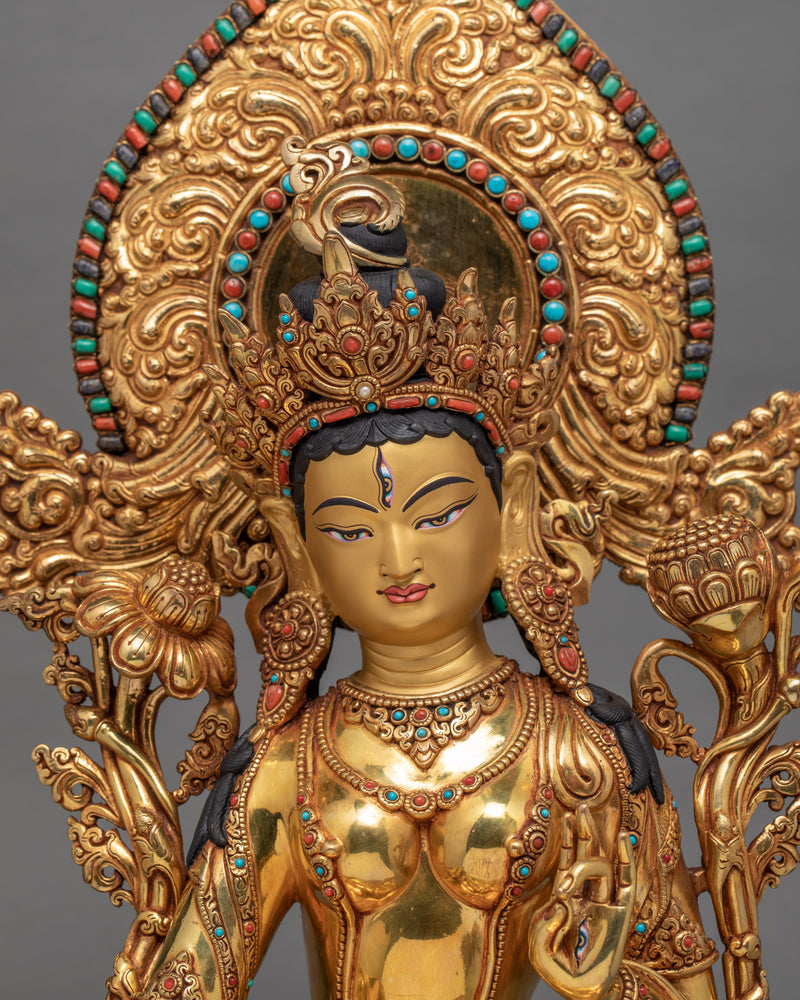 White Tara Statue | Long Life Buddhist Deity
