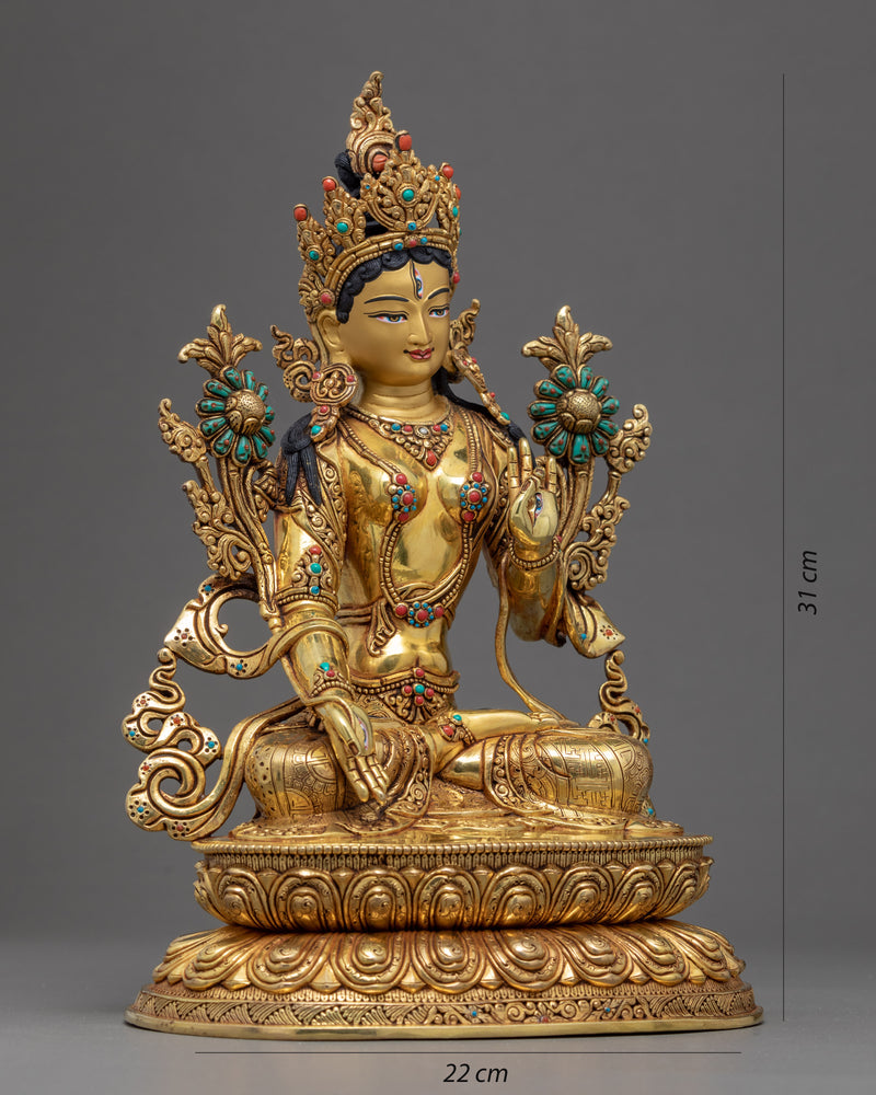 The White Tara Statue | Tibetan Buddhist Art