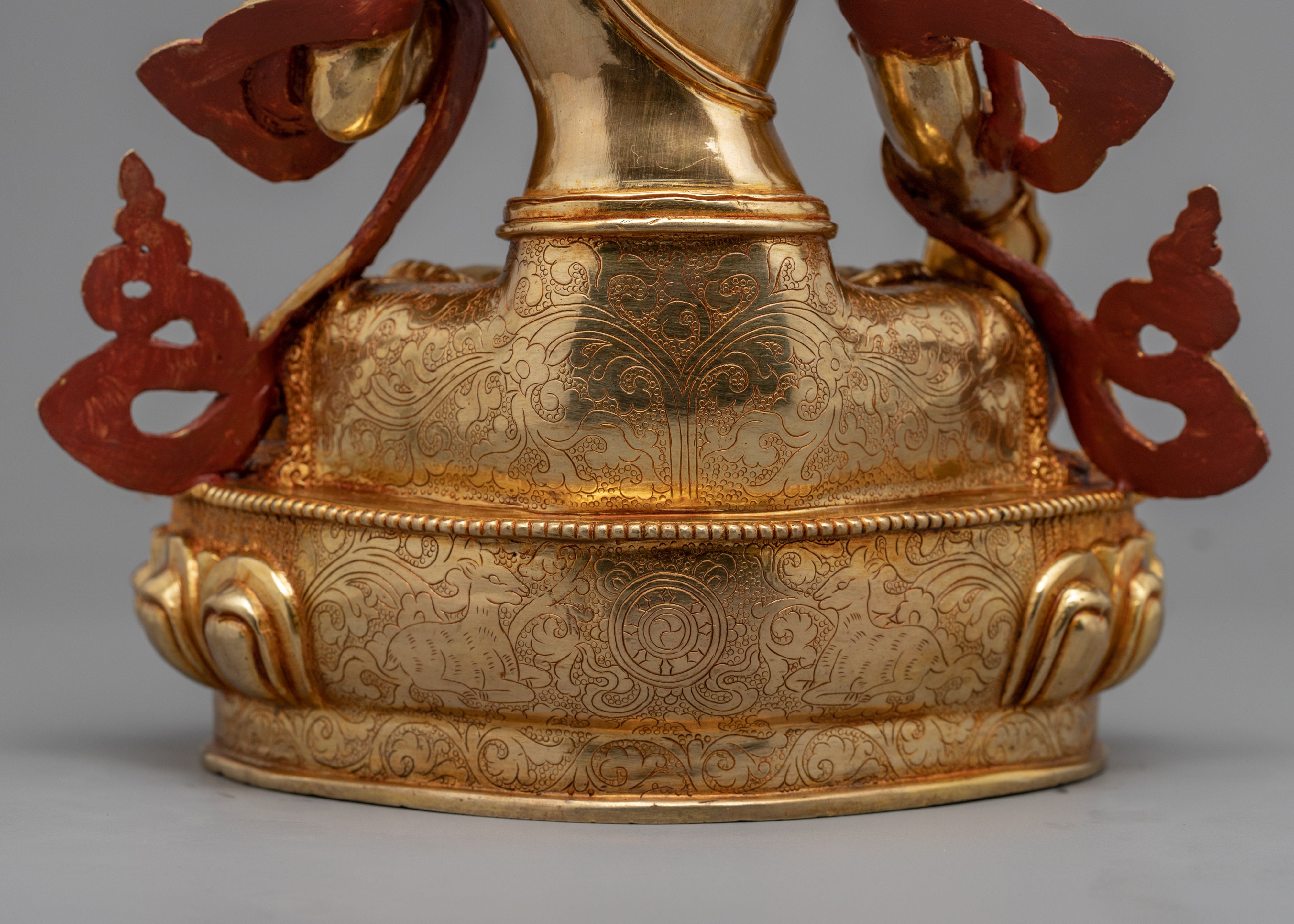 Tibetan White Tara Statue for Meditation | Himalayan Buddhist Art