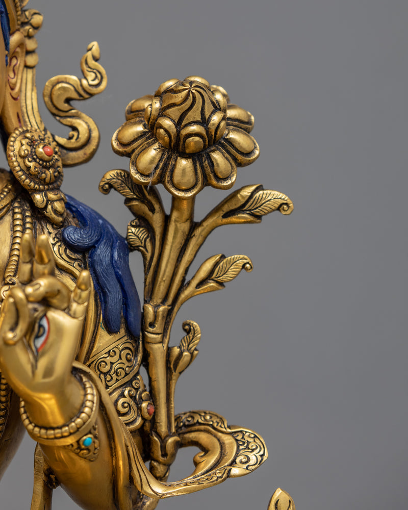 White Tara Goddess Sculpture | Traditional Buddhist Art