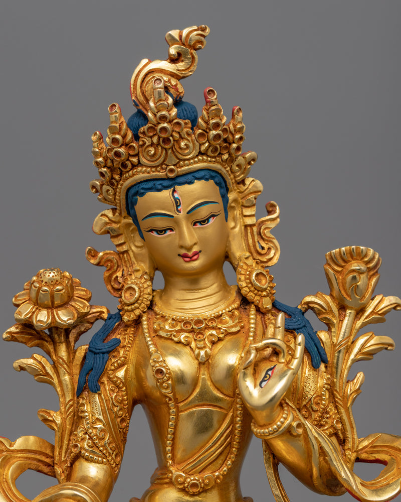 White Tara Statue For Sale | Himalayan Traditionally Hand-carved Statues