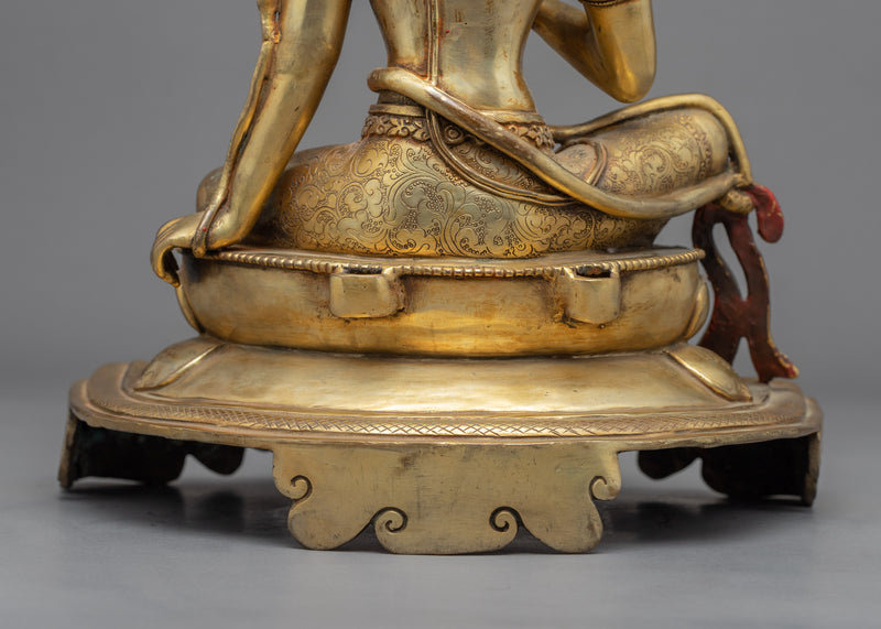 A Bodhisattva Hand-Carved Statue | Tibetan Himalayan Bodhisattva Sculpture
