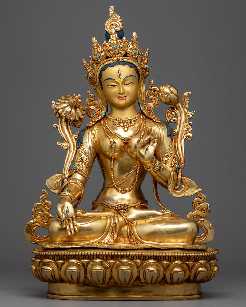 Buddhist White Tara Sculpture