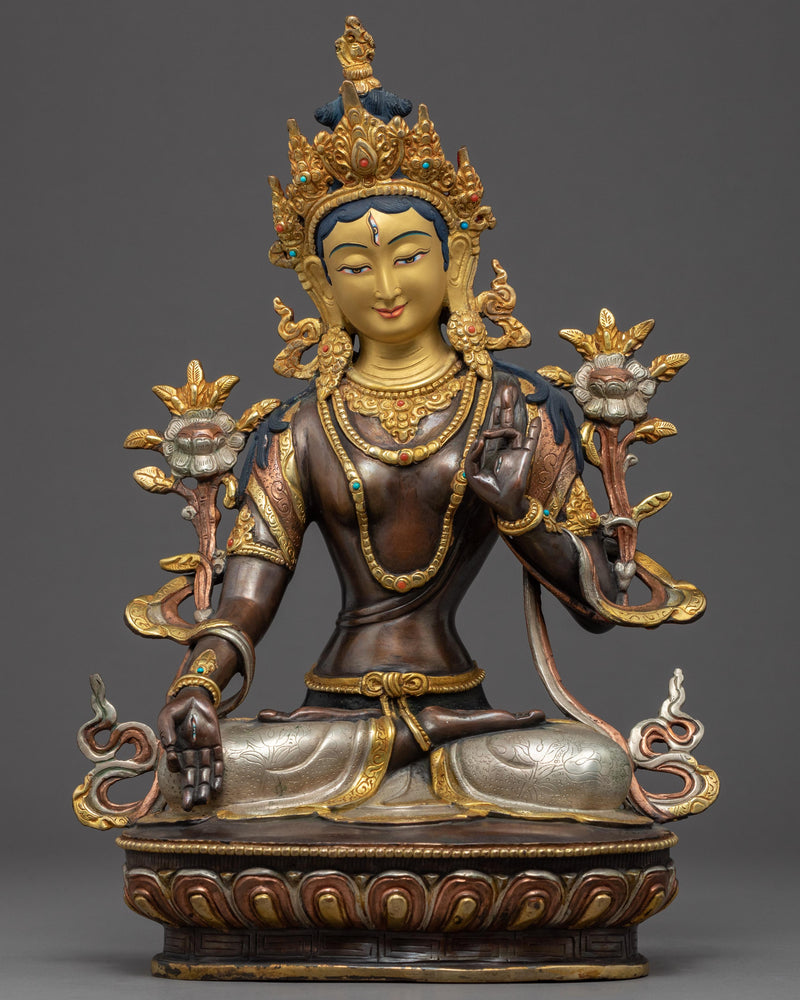 White Tara Buddhist Sculpture