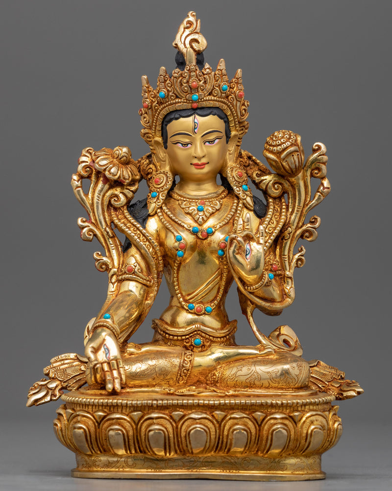 small white tara statue